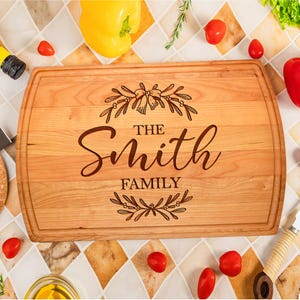 Personalized Christmas Cutting Board, Custom Cutting Board, Charcuterie Board, Custom BBQ Cutting Board, Christmas Gifts for Him and Her