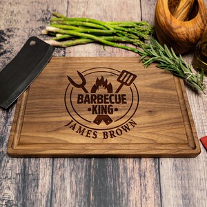 BBQ Cutting Board, Personalized Christmas Cutting Board, Custom Cutting Board, Charcuterie Board, Custom, Gifts for Him