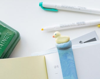 Little duck bookmark l Cute gift l Reading gift l Handmade ceramics l Cute pottery
