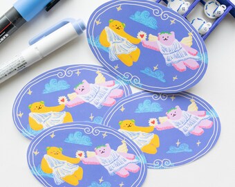 Michelangelo art glossy sticker l Cute dreamy sticker l Classical art stickers l Journal stickers