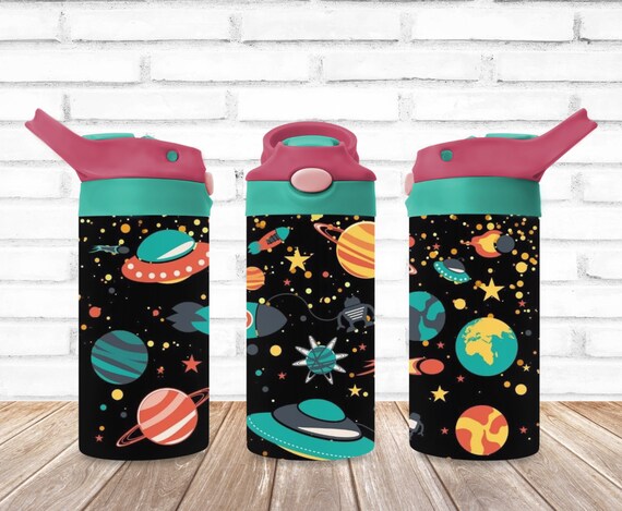 Kids Space Tumbler Outer Space Tumbler Kids Water Bottle 