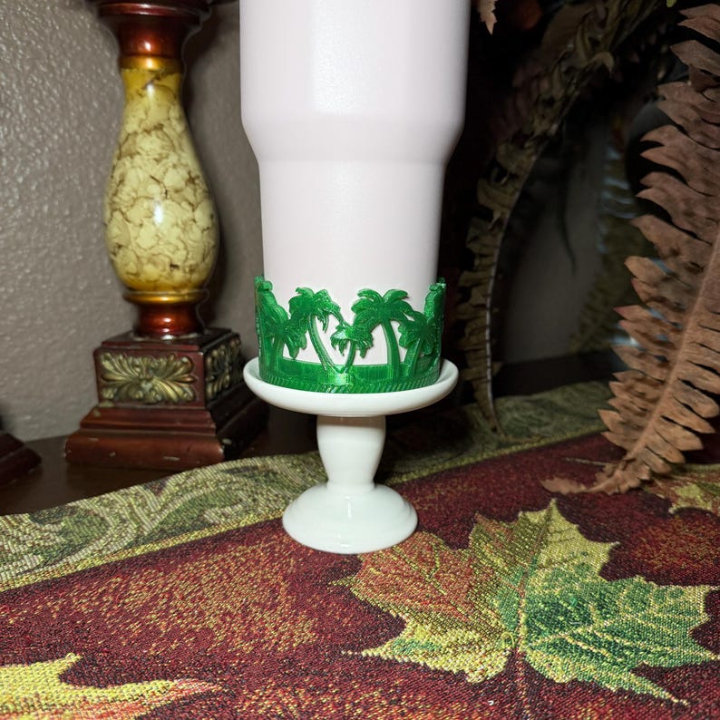 Beach Palm Tree Tumbler Boot, Unique Gift, Hydrojug, Stanley, and others image 5