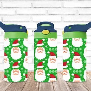 Christmas Santa Tumbler, Christmas Tree, Kids Water Bottle, Kids FlipTop Cup, Kids Sippy Cup, Back To School Cup, HOT SELLER!