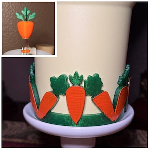 Easter Carrot Garden Patch Tumbler Boot or straw topper, Spring flowers, Easter egg hunt, Fit's Stanley or other Tumblers, Protective Sleeve