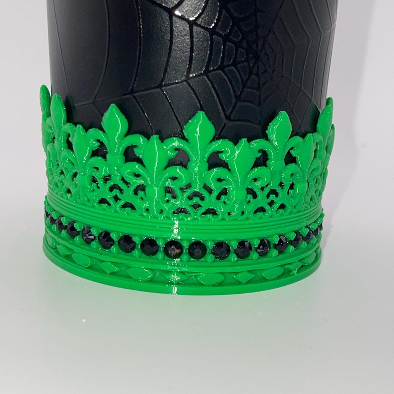 Wickedly Witch Hat Topper, Rhinestone Crown Tumbler Topper, Spiderweb