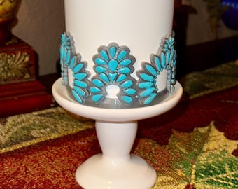 Concho Turquoise Tumbler Boot for Stanley, Drink Sleeve Protective Boot, Country Jewelry, Unique Stanley Hydrojug Coldest Accessories Gift