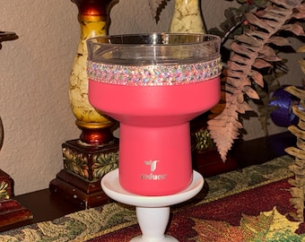 Accesorios de diamantes de imitación planos Saltini Margarita para adaptarse al vaso Reduce Barware, adornado con diamantes de imitación de colores, regalo único