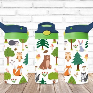 Kids Forest Friends Tumbler, Forest Animals,  Kids Water Bottle | Kids Water Tumbler | Great Kids Gift | Kids Sippy Cup | Back To School