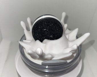 Milk Splash Chocolate Cookie Fake 3D LID ONLY for 30oz or 20oz