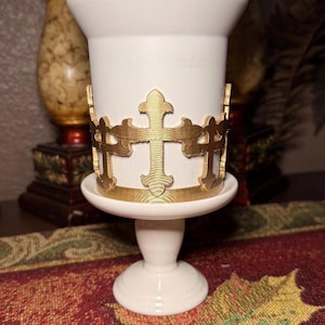 Jesús dorado con crucifijo, adorno para tapa de vaso, bota cruzada y bota de iglesia, accesorios para vasos Stanley, Starlight Shimmer Cross Boot