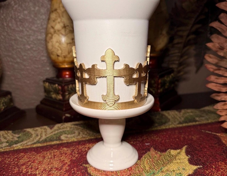 Jesús dorado con crucifijo, adorno para tapa de vaso, bota cruzada y bota de iglesia, accesorios para vasos Stanley, Starlight Shimmer Cross Boot