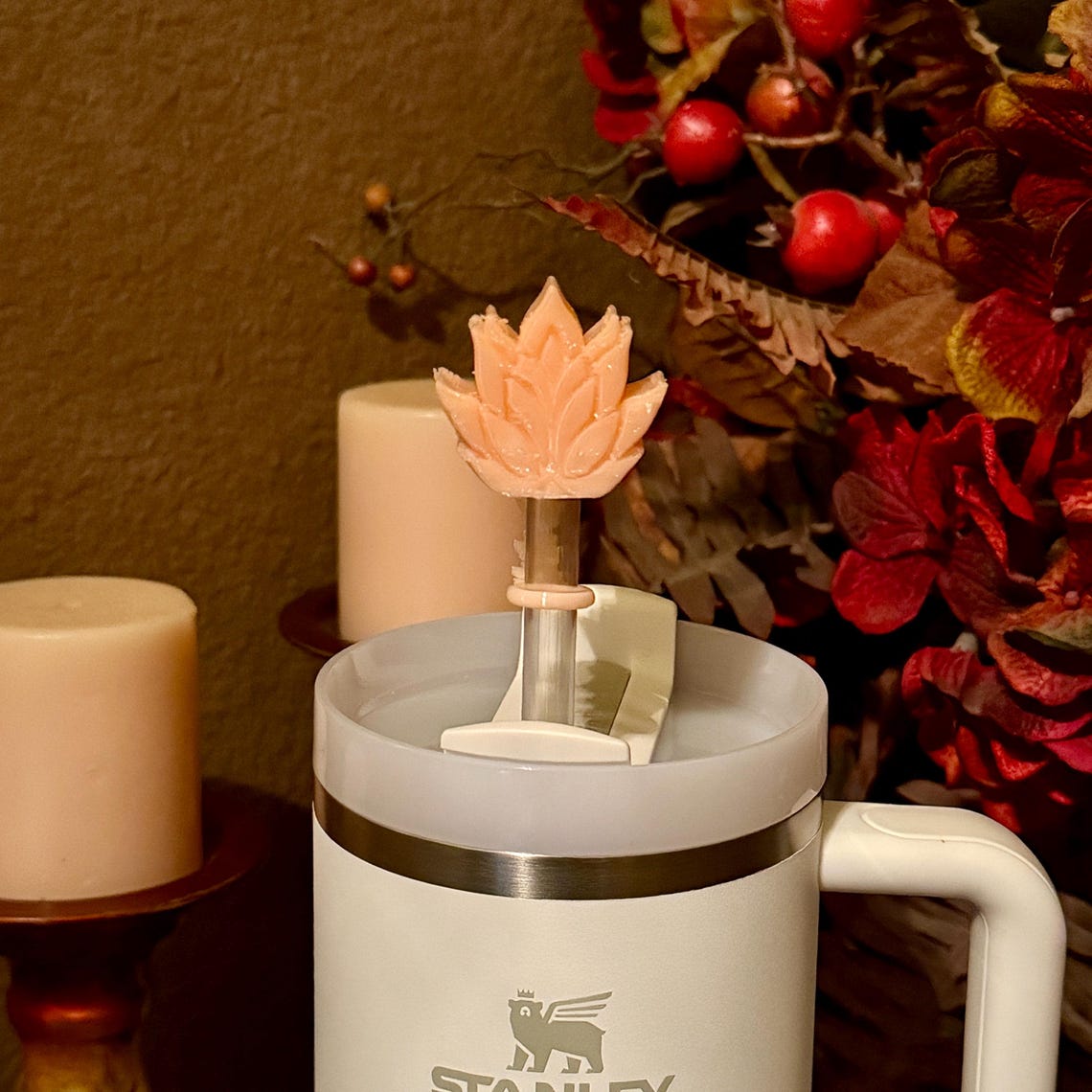 beautiful-apricot-palms-flower-tumbler-boot-or-topper-tumbler-boot