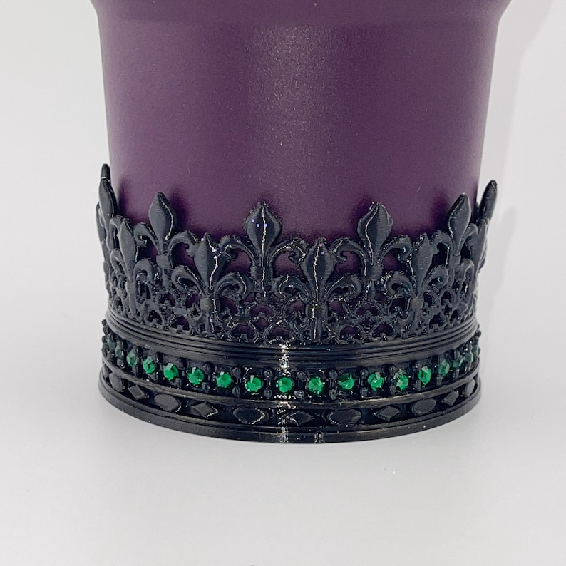 Wickedly Witch Hat Topper, Rhinestone Crown Tumbler Topper, Spiderweb