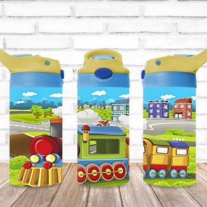 Kids Train Tumbler - Kids Water Bottle | Kids Water Tumbler | Great Kids Gift | Kids Sippy Cup | Back To School Cup - HOT SELLER!
