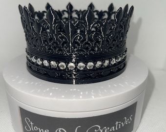 Black Rhinestone Queen Crown Tumbler Boot, Tumbler Boot Sleeve, Princess Crown Boot, fits your Stanley Tumblers, multiple colors BEST SELLER