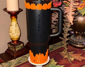 Halloween Pumpkin Tumbler Boot or Halo, Halloween Tumbler Sleeve, Festive Tumbler Accessories for 30 and 40 oz Tumblers, Unique Gift