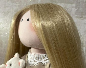 Textile doll, designer doll, interior doll, handmade, souvenir, gift.