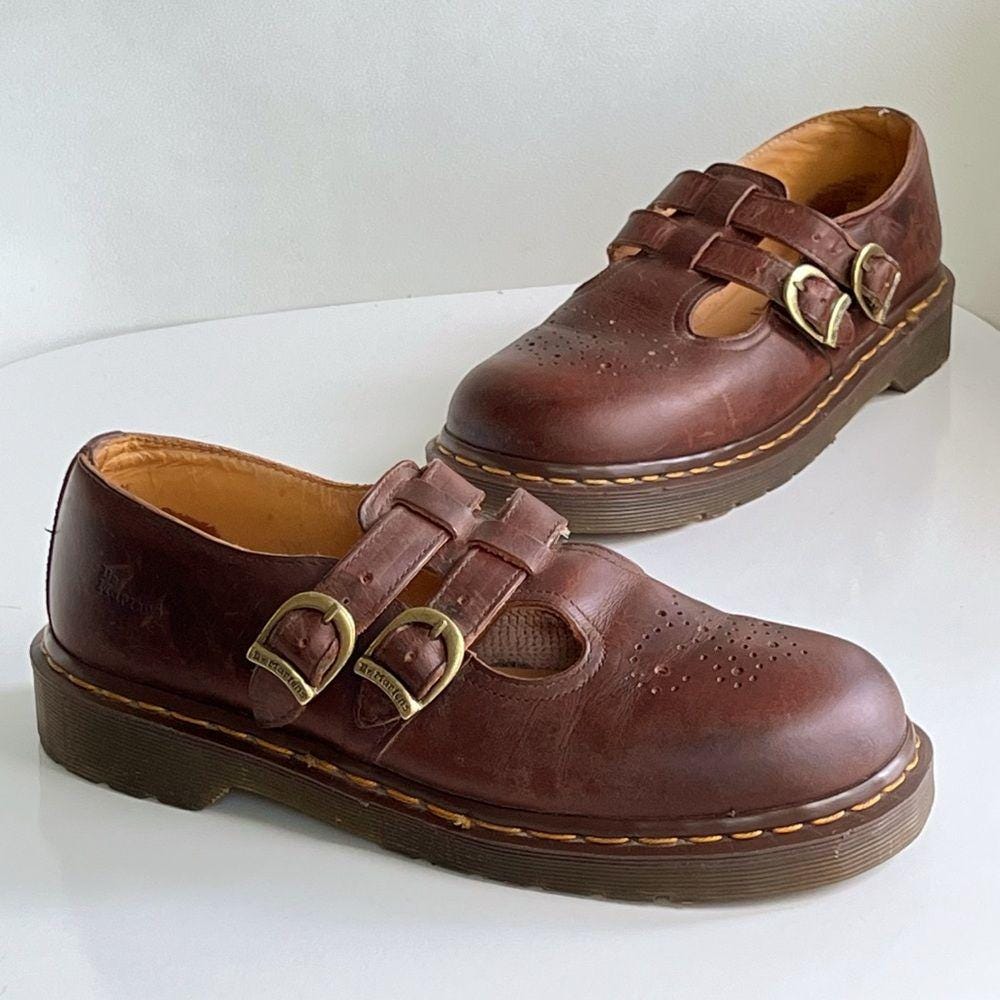 Dr.Martens MARYJANE レザーシューズ ブラウン 22cm Dr.Martens MARYJANE レザーシューズ ブラウン 22cm Dr.Martens