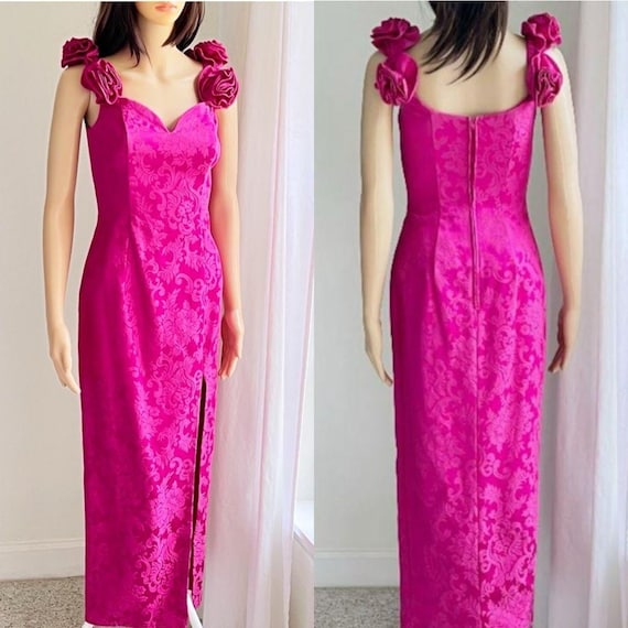 jessica mcclintock hot pink dress Hot Pink Strapless Jessica McClintock Bridal Dress 4 Prom/Formal/Party