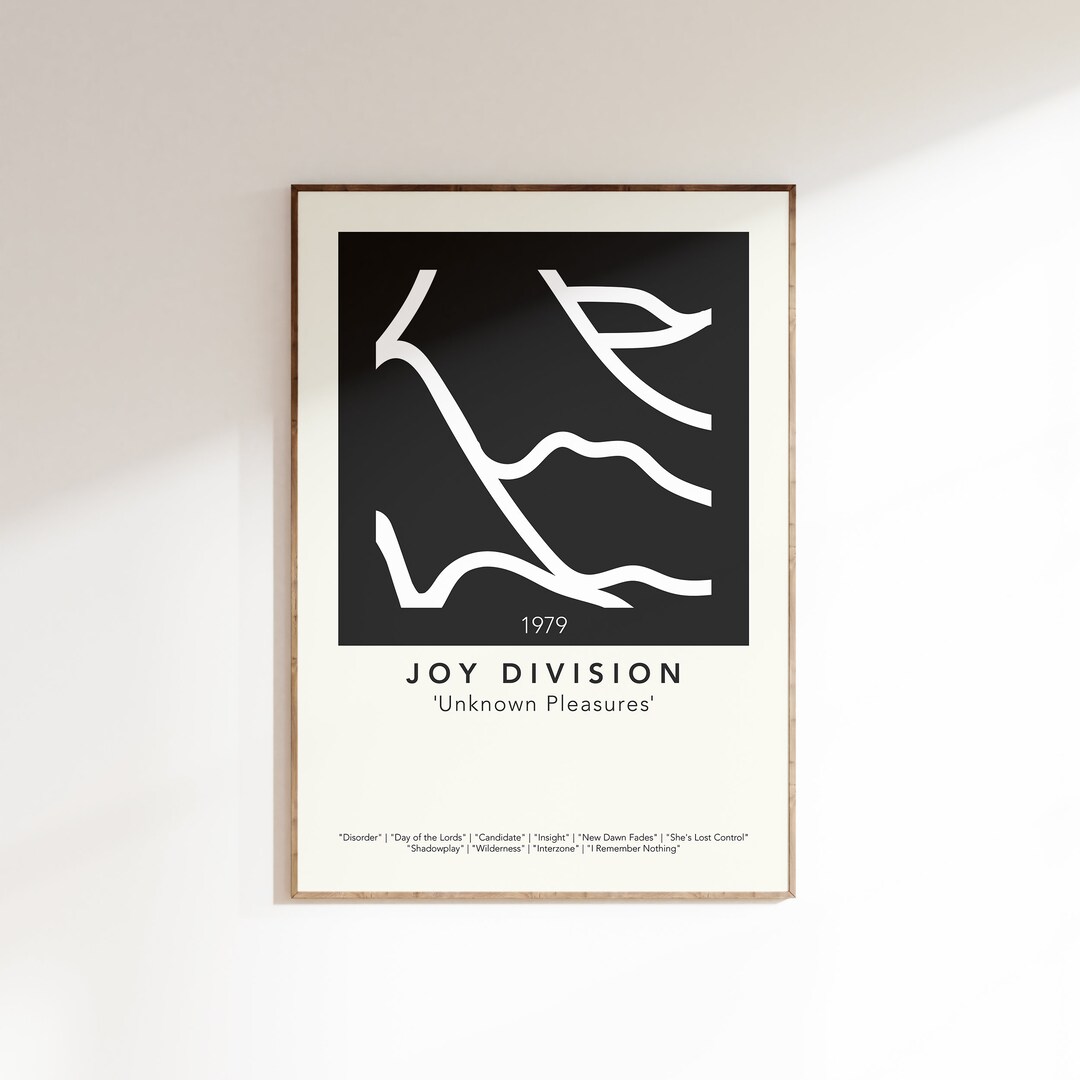 Joy Division Minimalist Poster Unknown Pleasures Album Cover - Etsy