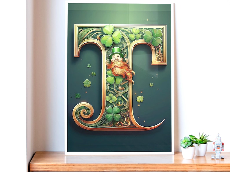 Irish Alphabet Clipart for Crafters | St. Patrick’s Day Letters ...