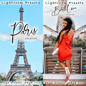 24 LIGHTROOM Presets, Paris & Barcelona Collections, Travel Presets, Mobile Presets, Desktop Presets, Instagram Photo, Blogger Influencer