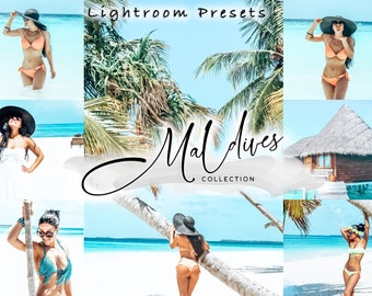 3 LIGHTROOM Presets, Mini Maldives Collection, Travel Presets, Mobile Presets, Desktop Presets, Instagram Photo, Blogger Influencer Photo