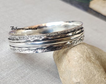 Spinner Bangle* 925 Sterling Silver* Beautiful Bangle* Designer Bangle* Styling Bangle* Birthday Gift* Anniversary Gift* Friendship Bangle*