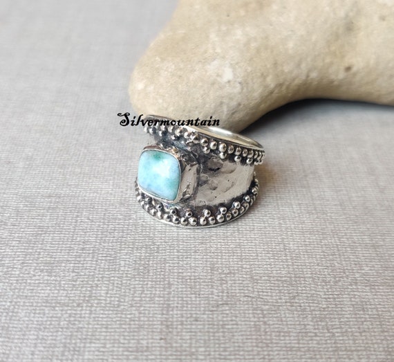 Anello Di Gioielli Meravigliosi Fatti A Mano In Argento Sterling - Foto 5