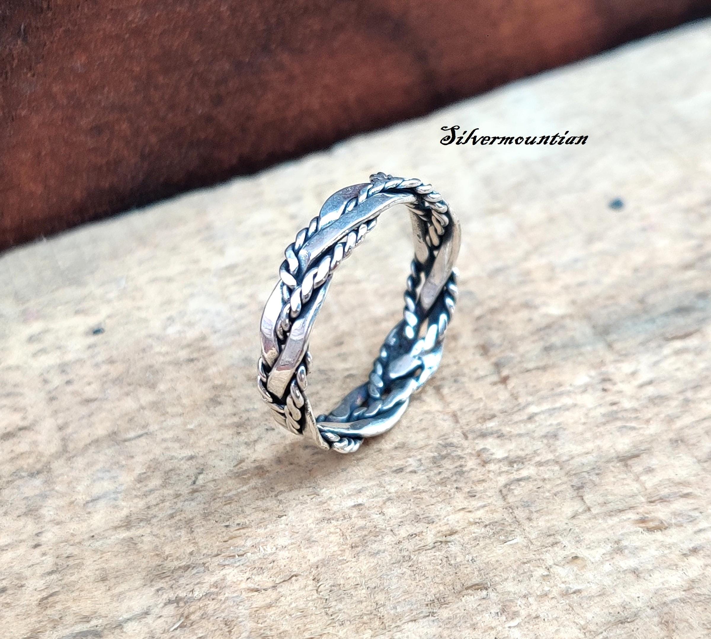 Handmade Sterling Silver Twisted Wire Ring: Women's Rope Band - Etsy