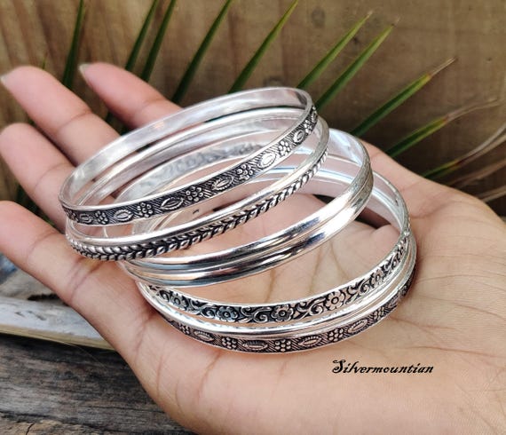 アクセサリー silver 925 simple design bangle Amazon.com: 925 Sterling Bangle Bracelet Fashion Jewelry