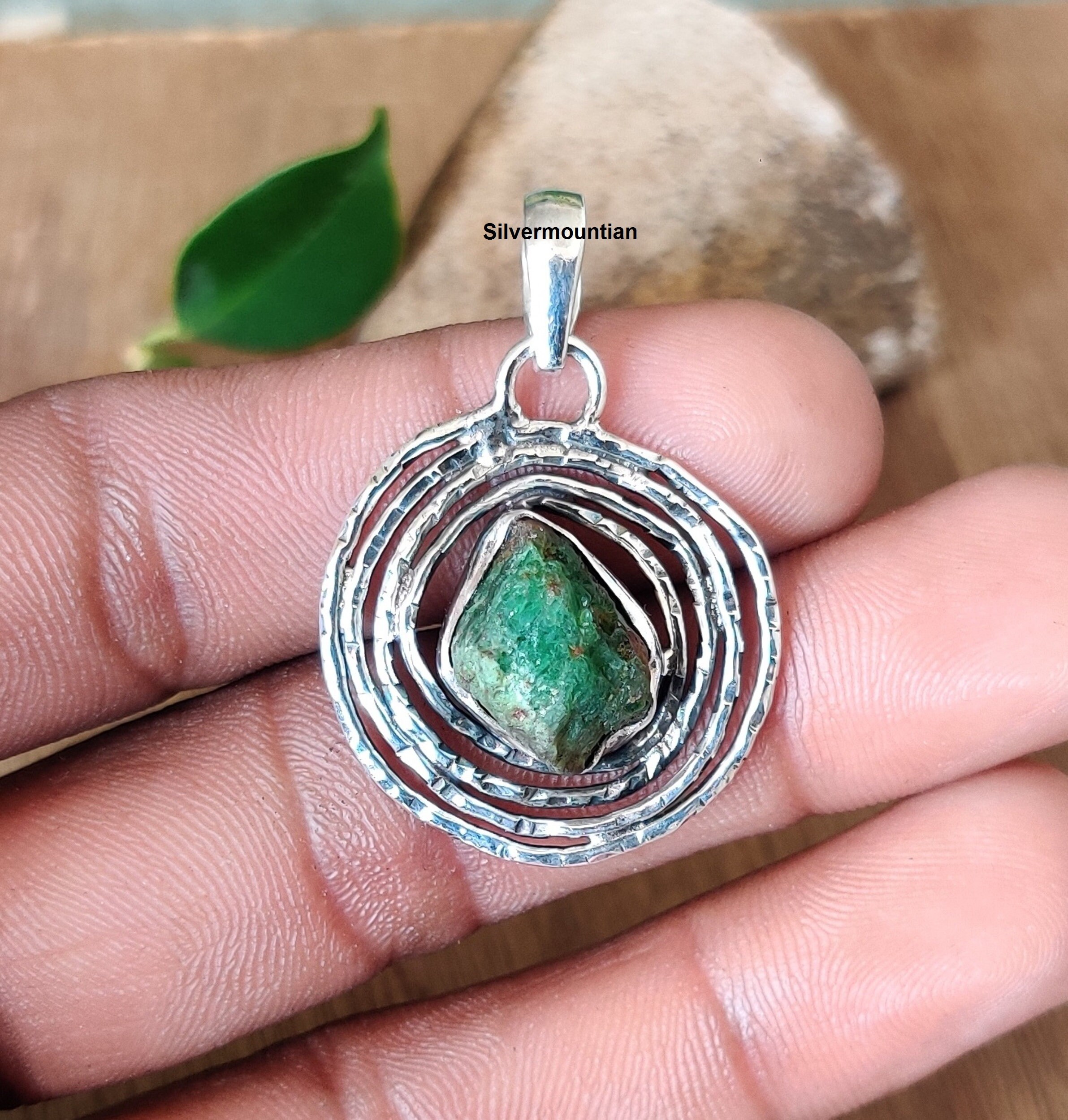 Green Tourmaline Pendant , 925 Sterling Silver Pendant , Gift for Women Pendant , Handmade Pendant , Gift for her  ,Designer Pendant
