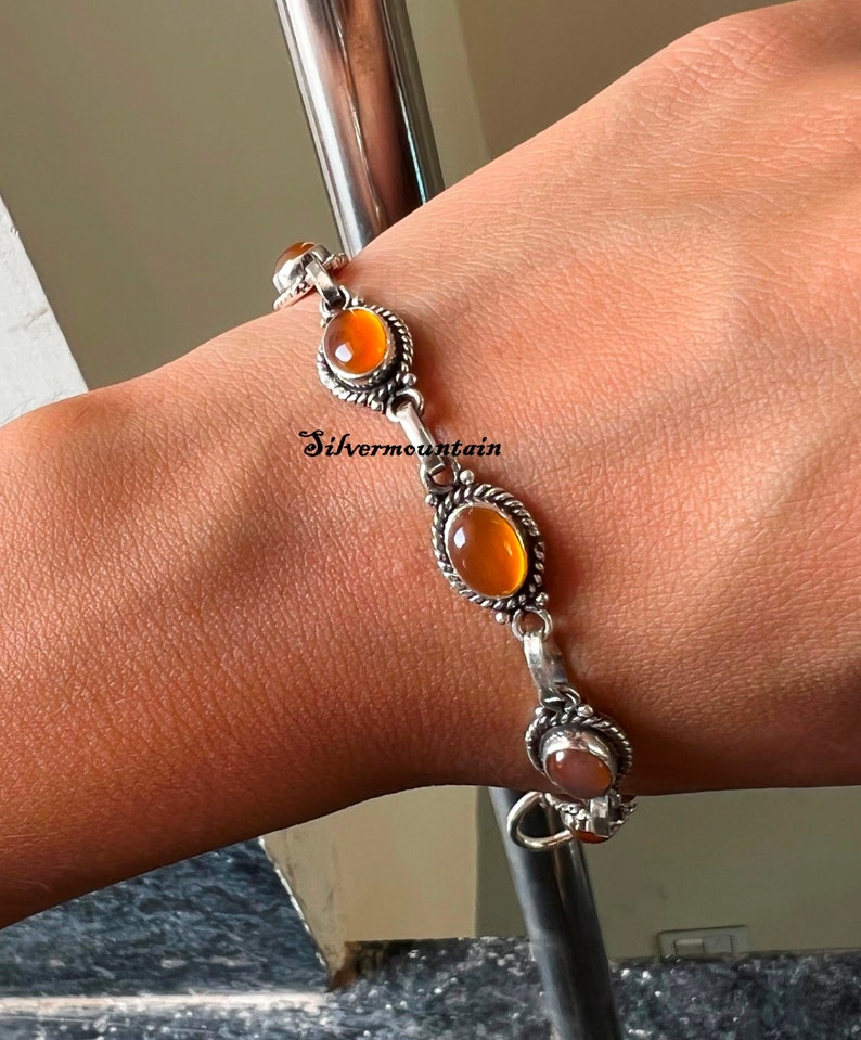 Turquoise Silver Bracelet, Moonstone Bracelet, 925 Sterling Silver Bracelet, Handmade Bracelet, Gemstone Bracelet. Women Gift Bracelet, Carnelian