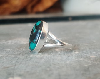 Tibetan Turquoise Gemstone Ring* Beautiful Designer Ring