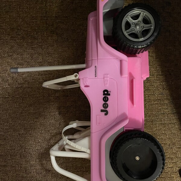 Vintage Barbie Pink Jeep Wrangler Beach 1999 Mattel