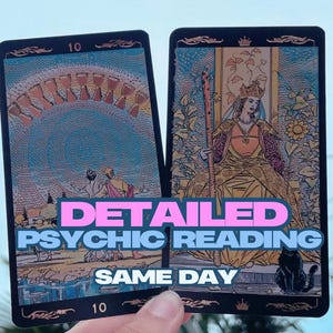 SAME DAY In Depth Psychic Reading | Psychic Tarot Reading, Psychic Reading, Same Day Reading, Same Day