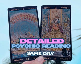 SAME DAY In Depth Psychic Reading | Psychic Tarot Reading, Psychic Reading, Same Day Reading, Same Day