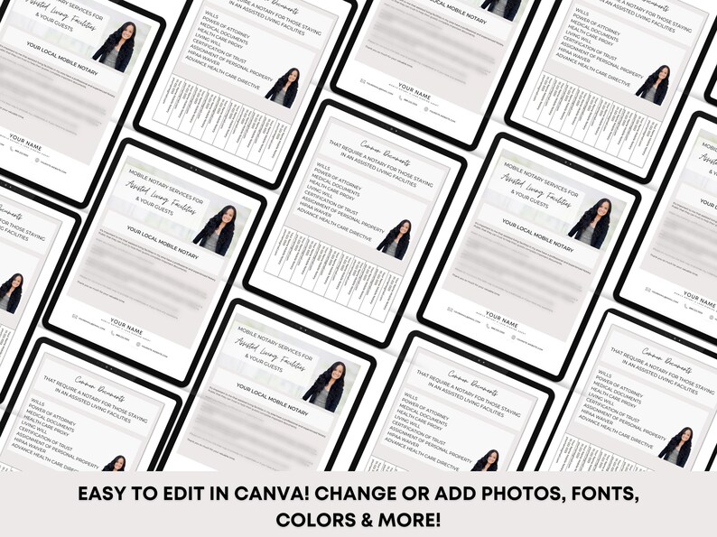 Notary Marketing Nursing Home Letter Notary Assisted Living Etsy