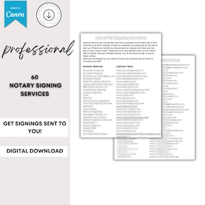 60 Signing Services | Notary Signing Services | Signing Services | Notary Marketing | Loan Signing Agent | Market to Title Companies |