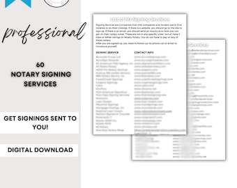 60 Signing Services | Notary Signing Services | Signing Services | Notary Marketing | Loan Signing Agent | Market to Title Companies |
