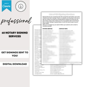 60 Signing Services | Notary Signing Services | Signing Services | Notary Marketing | Loan Signing Agent | Market to Title Companies |