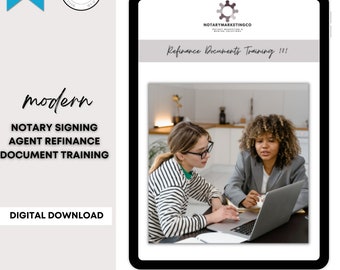 Notary Refinance Document Training | Signing Agent Training | Notary Training | Signing Agent Marketing | Notary Marketing | Notary Public
