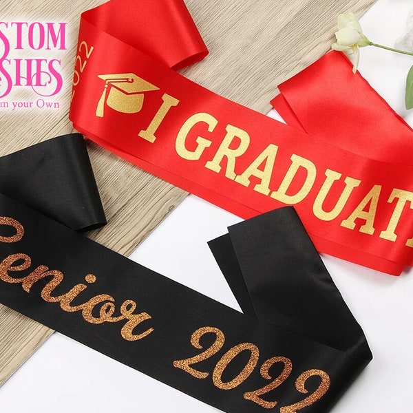 Custom Senior Sash Personalized Senior Sash Custom Graduation Sash Senior Night Sash Dance Sash Senior Sash Class Of 2023