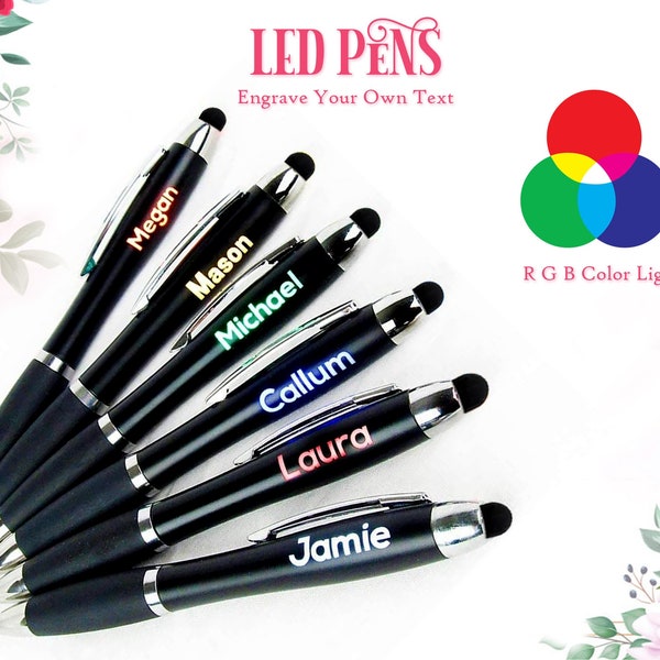 Custom Light up Pen Etsy