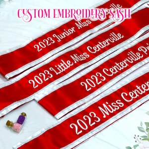 Personalized Embroidery Lace Sash Custom Lace Sash Lace Sash Customize Sash Bridesmaid Sash Custom Bridal Lace Sash Custom Border Sash