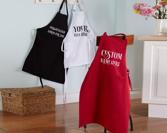 Full-Length Apron Customized Aprons Personalized Aprons Custom Apron Your text Here Apron Chef Aprons Cooking Apron BBQ Apron