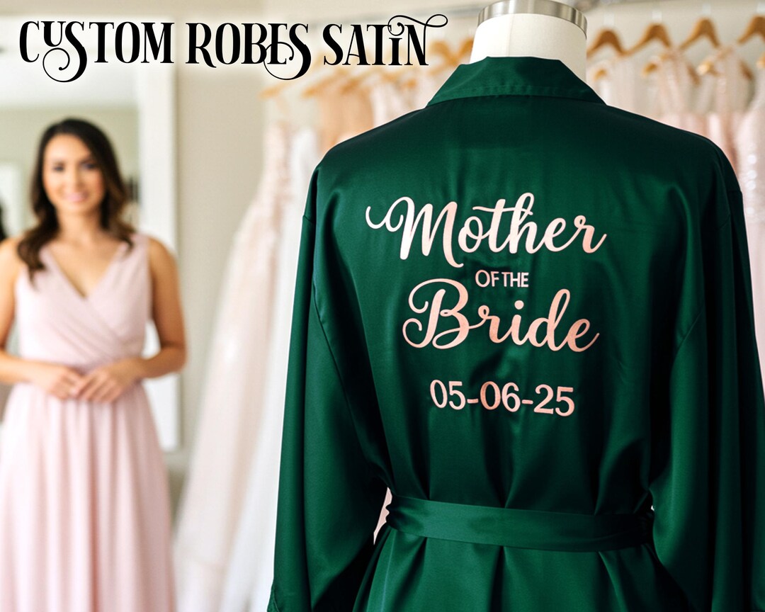 Mother of Bride Robes Bridesmaid Robes Personalized Robes Customized ...