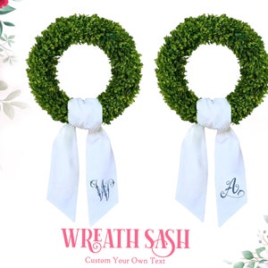 Weather-Resistant Wreath Sash – The Central Stitch