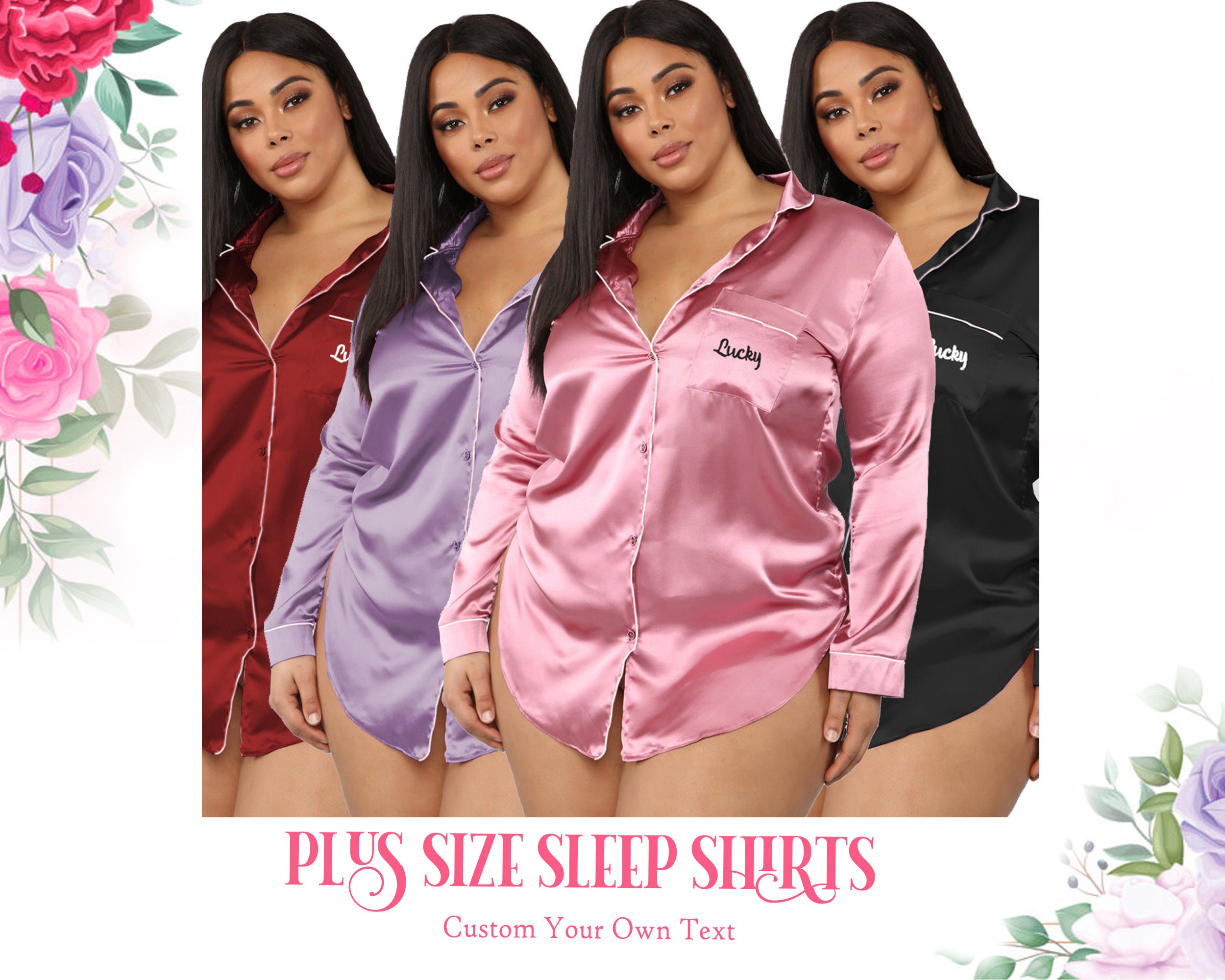 sleep shirts for plus size women
