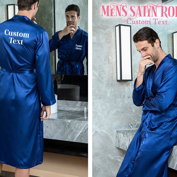 Groom satin robe Clearance